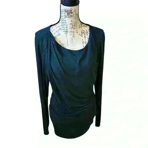 HEATHER Long Sleeve Top * Gorgeous Blue/Green Color - Picture 5 of 7